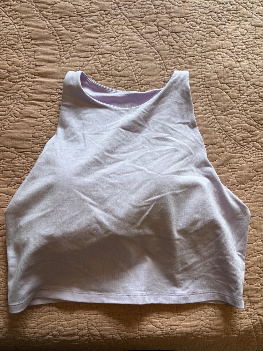 all in motion Lilac High-Neck Crop Tank